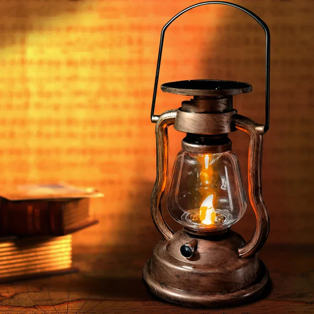 LumiLanterne – Retro Solar Lantern for Garden & Camping – Weatherproof & Energy Efficient