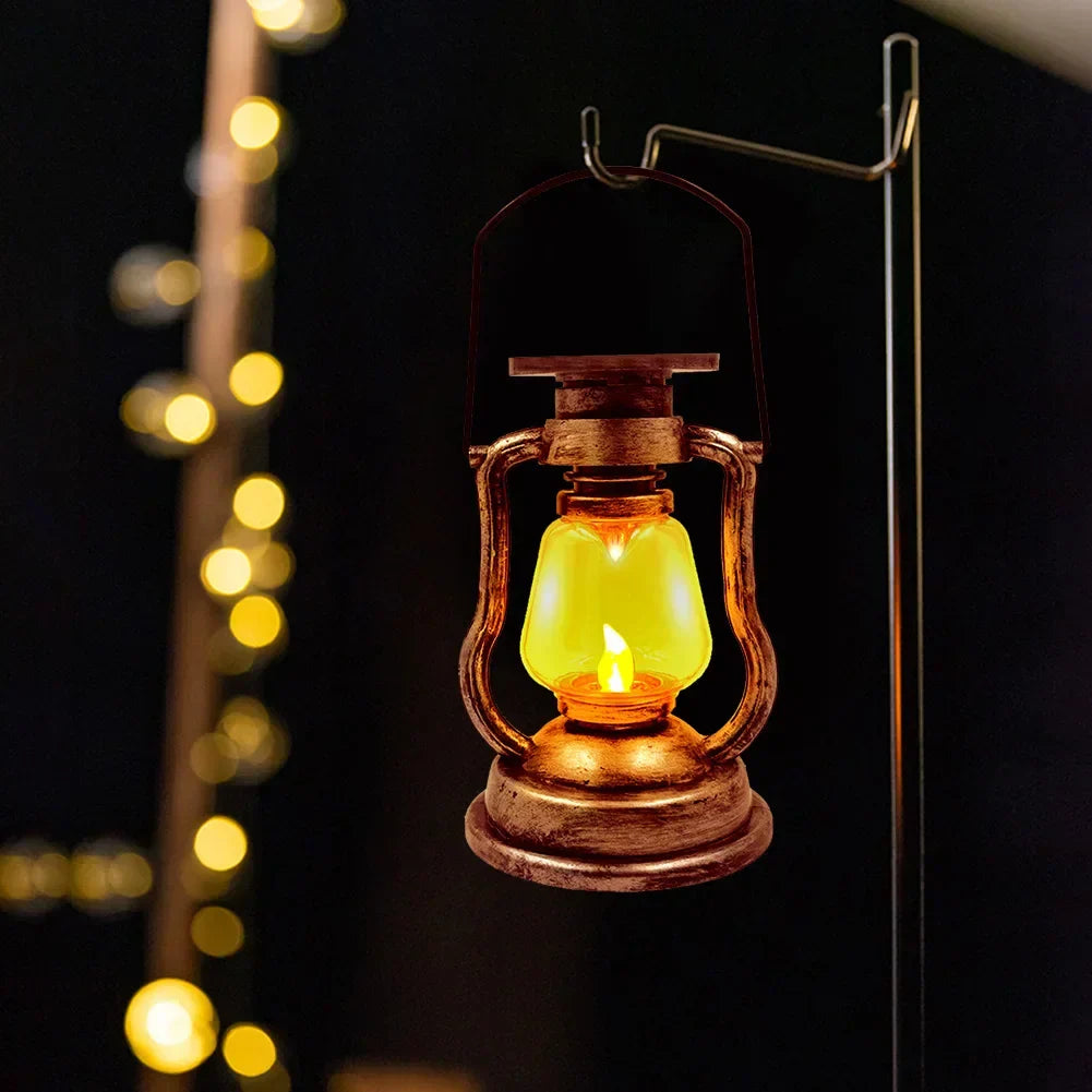 LumiLanterne – Retro Solar Lantern for Garden & Camping – Weatherproof & Energy Efficient