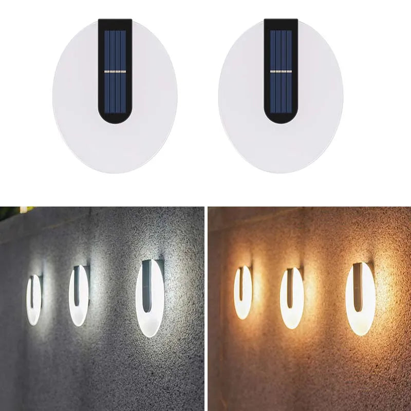LumiWall Spot - Lampada a LED solare da parete con effetto wash, resistente alle intemperie e a risparmio energetico