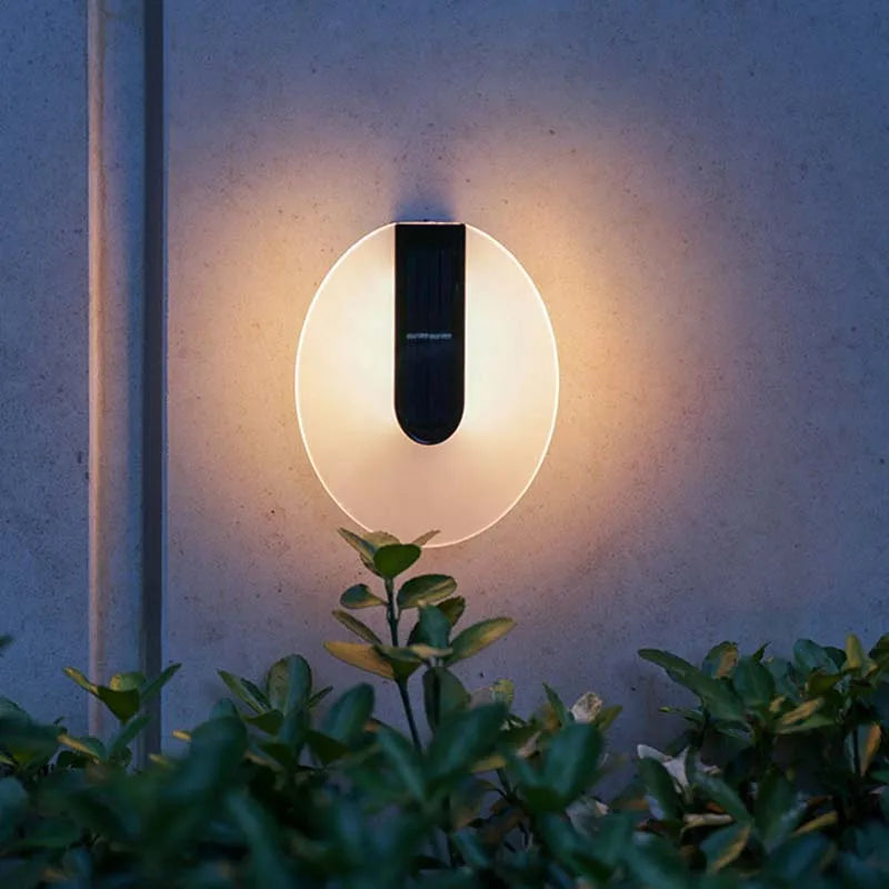 LumiWall Spot - Lampada a LED solare da parete con effetto wash, resistente alle intemperie e a risparmio energetico