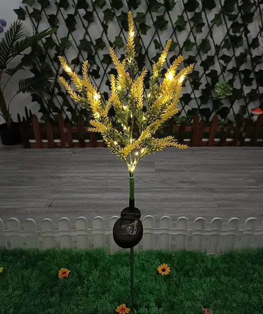 SolarGlow – Illuminazione Solare a LED per Fiori da Giardino – Lampade Decorative Esterne alla Lavanda