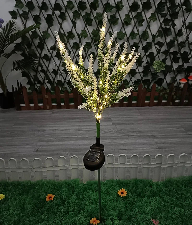 SolarGlow – Illuminazione Solare a LED per Fiori da Giardino – Lampade Decorative Esterne alla Lavanda