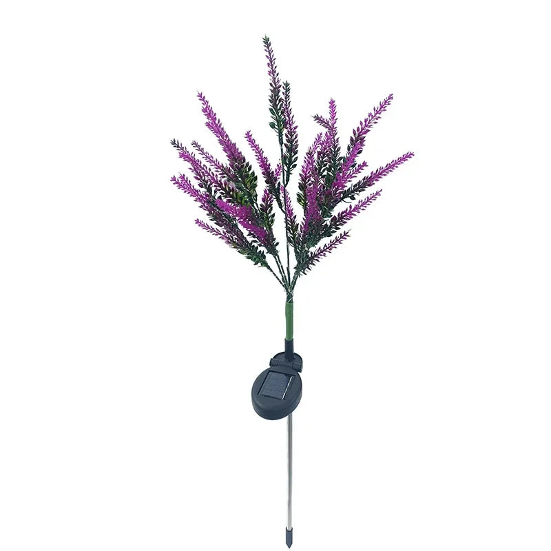 SolarGlow – Illuminazione Solare a LED per Fiori da Giardino – Lampade Decorative Esterne alla Lavanda