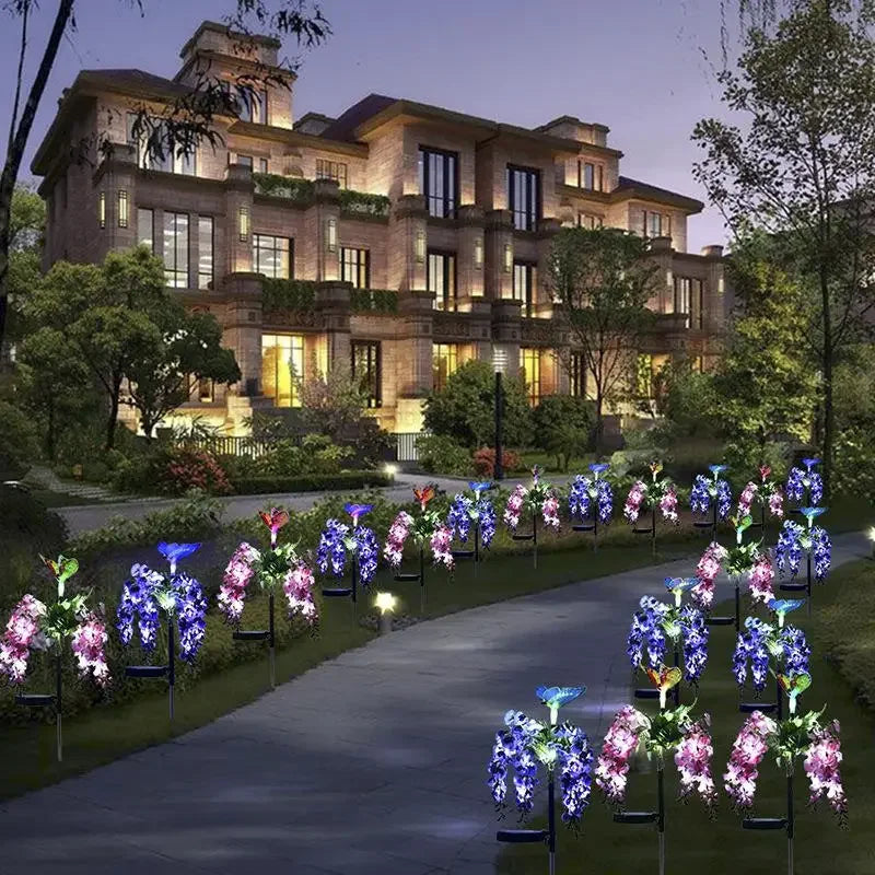 LumiBloom – Solar LED Flower Lights for Garden & Path – Weatherproof & Energy Efficient