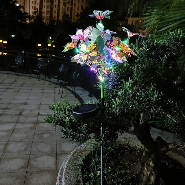 GlowButterfly – Solar Butterfly Lighting for Garden and Balcony – Colorful LED Decoration for Outdoors