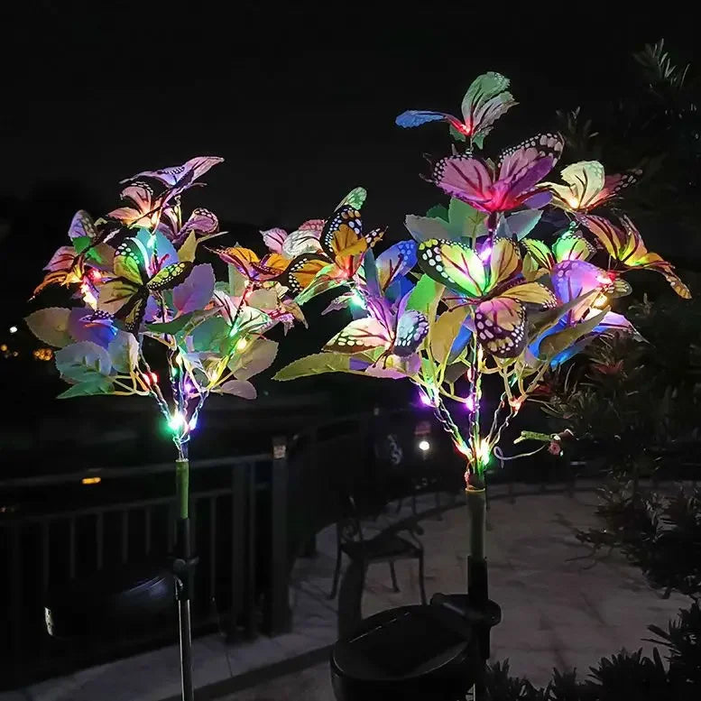 GlowButterfly – Solar Butterfly Lighting for Garden and Balcony – Colorful LED Decoration for Outdoors