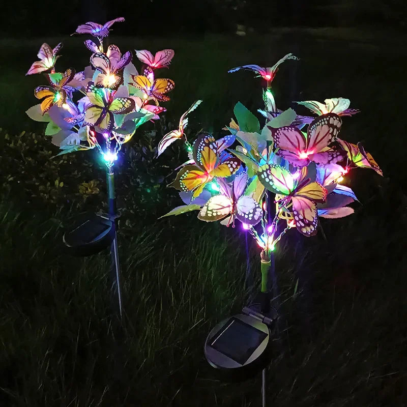 GlowButterfly – Solar Butterfly Lighting for Garden and Balcony – Colorful LED Decoration for Outdoors