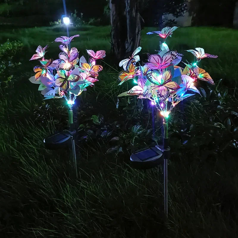 GlowButterfly – Solar Butterfly Lighting for Garden and Balcony – Colorful LED Decoration for Outdoors