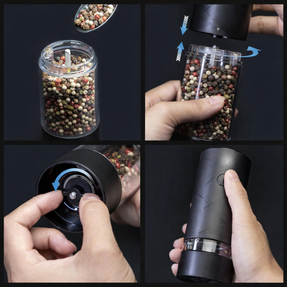 Zout Pepermolen Elektrisch Oplaadbaar Keuken Set