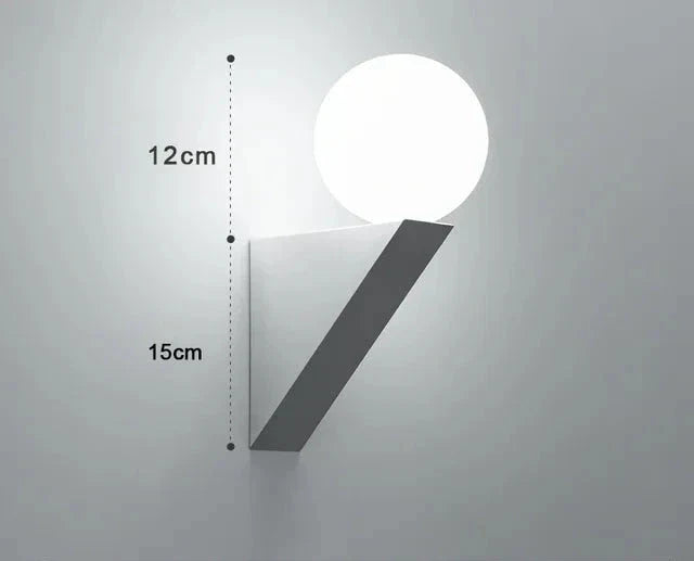 LuminoTone - Moderne Duo-Tone Wandlamp met Melkglas