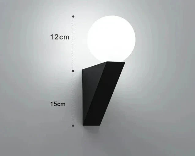 LuminoTone - Moderne Duo-Tone Wandlamp met Melkglas