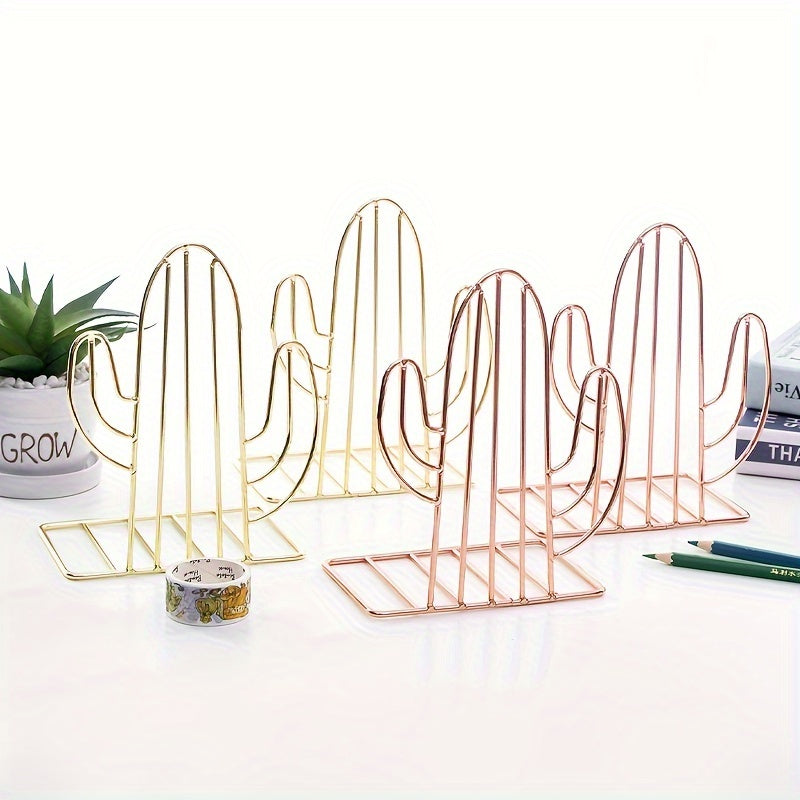 CactusIron - Fermalibri in ferro a forma di cactus per camerette dei bambini