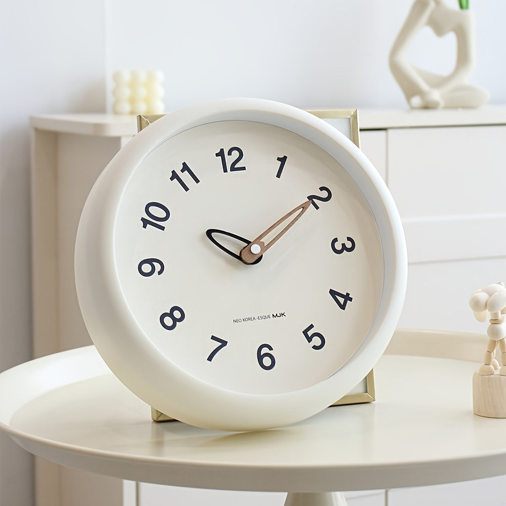 SilenceTime - Silent 10-Inch Wall Clock for Bedroom and Living Room