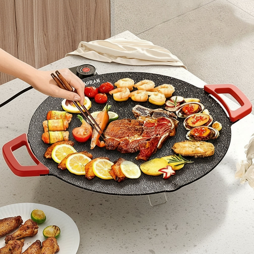 Vouwbare Koekenpan Olie Gietpunt Handgrepen