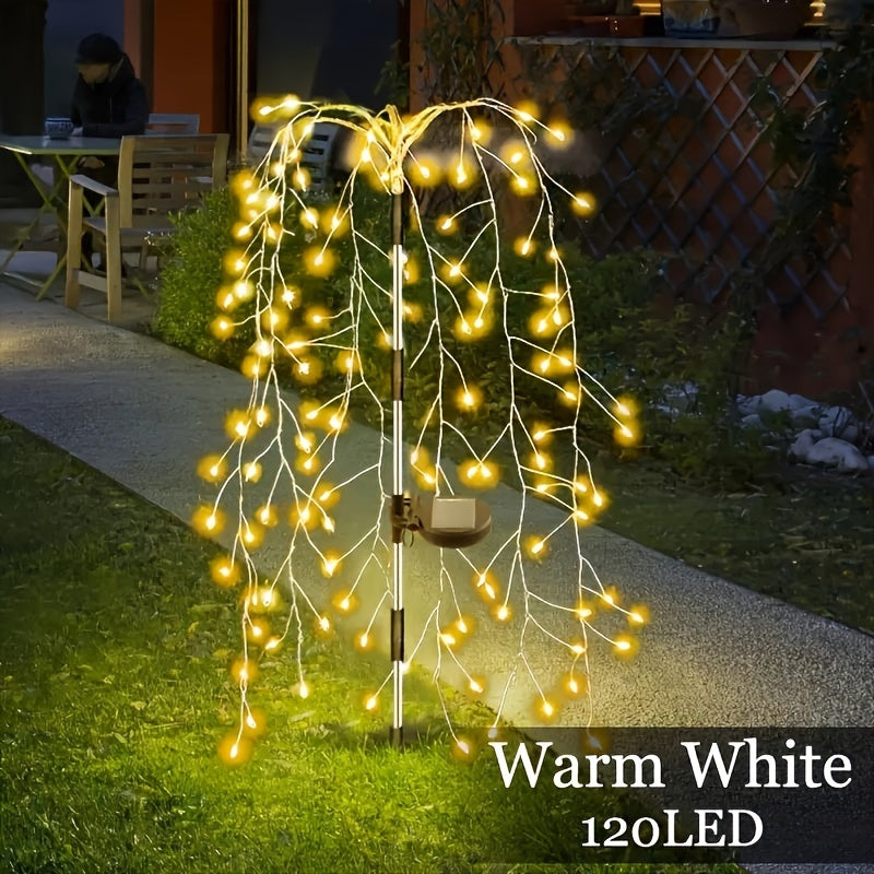 SolarGlimmer - Fireworks LED Garden Lamp on Solar Energy with 8 Light Modes