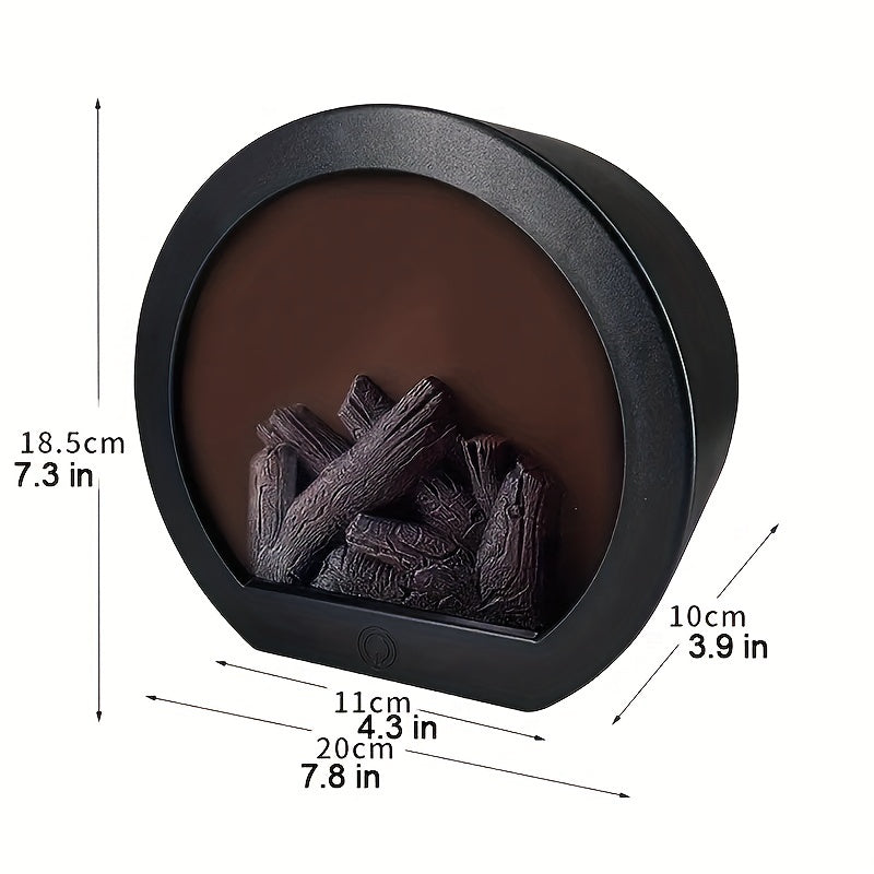 FlameGlow - Lâmpada de Chama de Carvão Simulada com Decoração de Estilo Retro