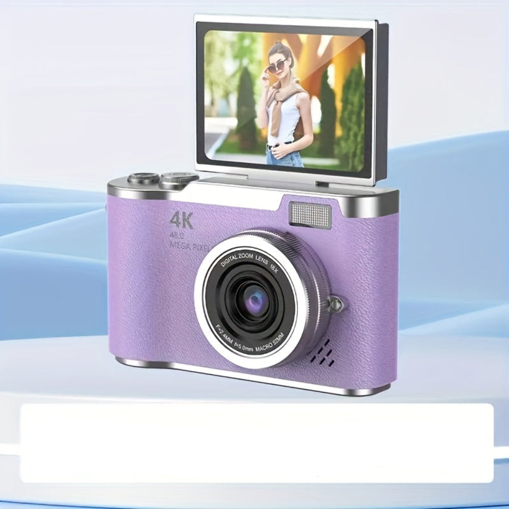 4K Digital Vlogging Camera Flip Screen Perfect Gift Adults - Image 14