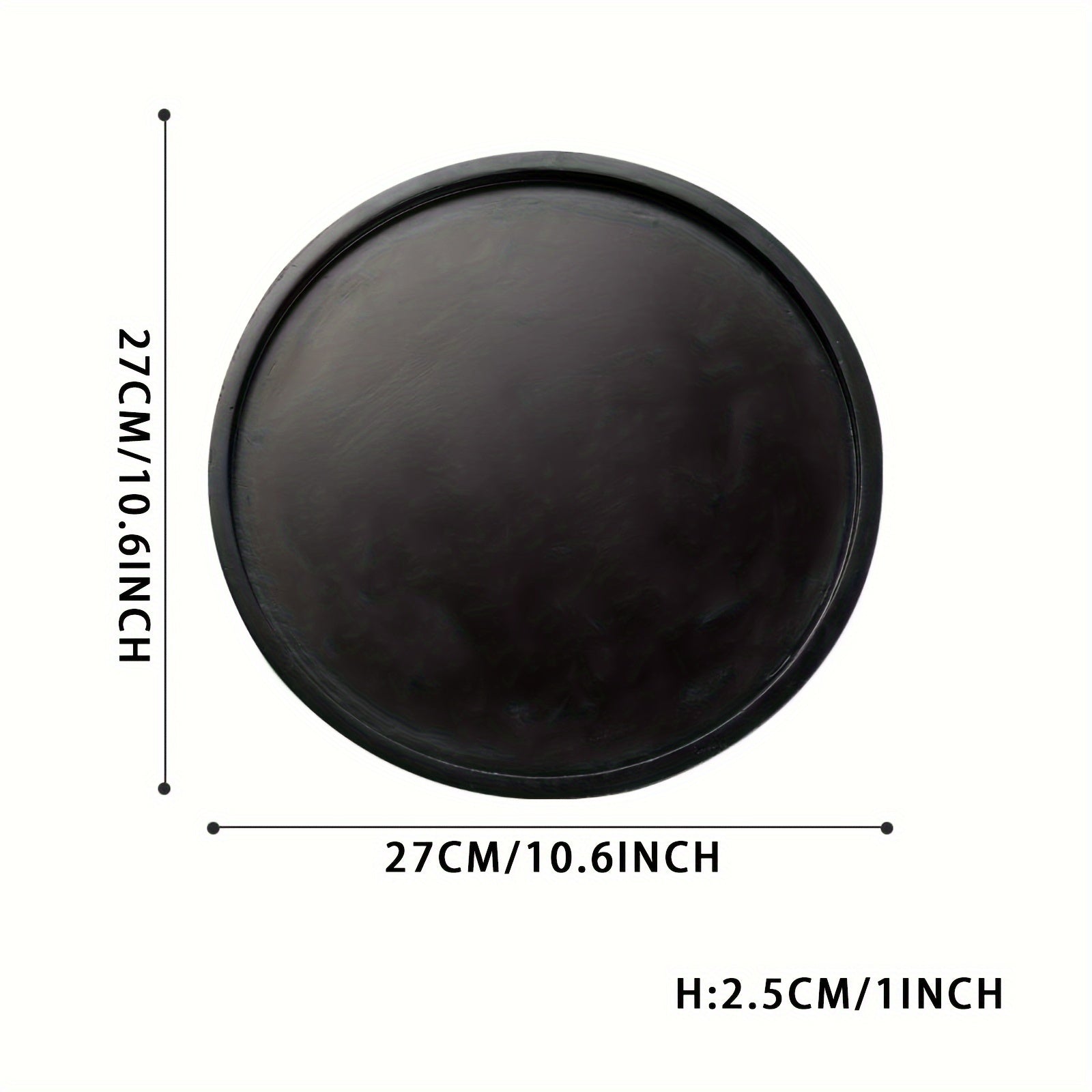 BohoTray - Vassoio Rotondo Decorativo in Legno | Per Candele, Profumi e Tavolino da Caffè