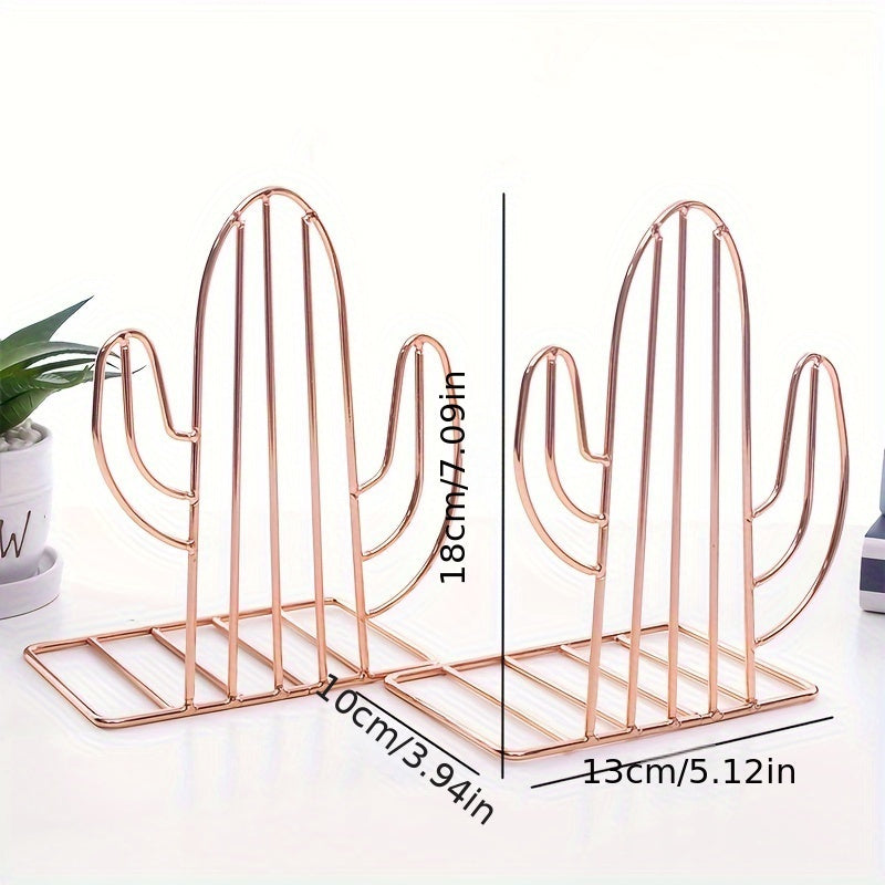 CactusIron - Fermalibri in ferro a forma di cactus per camerette dei bambini