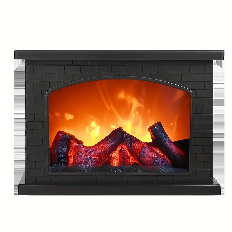 FlameGlow - Simulador de Lareira com Luz de Carvão Retro Decoração para Interior e Jardim