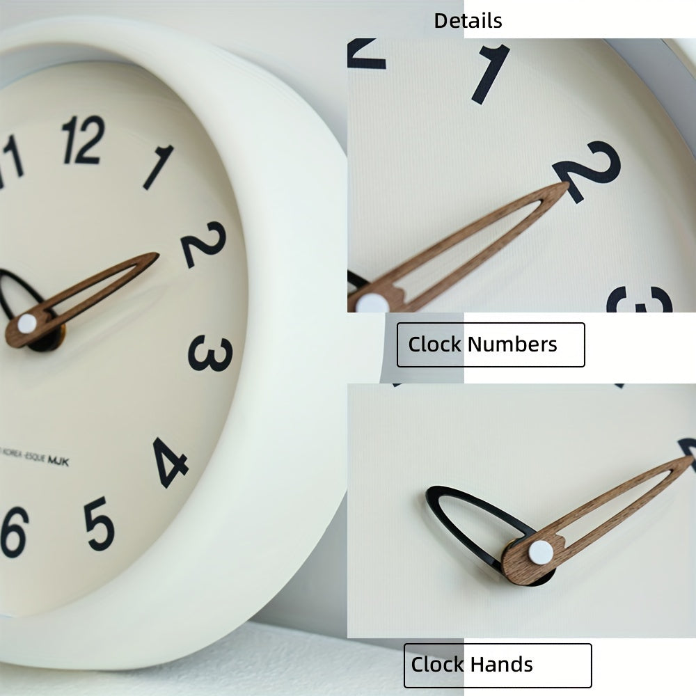 SilenceTime - Reloj de pared silencioso de 10 pulgadas para dormitorio y sala de estar