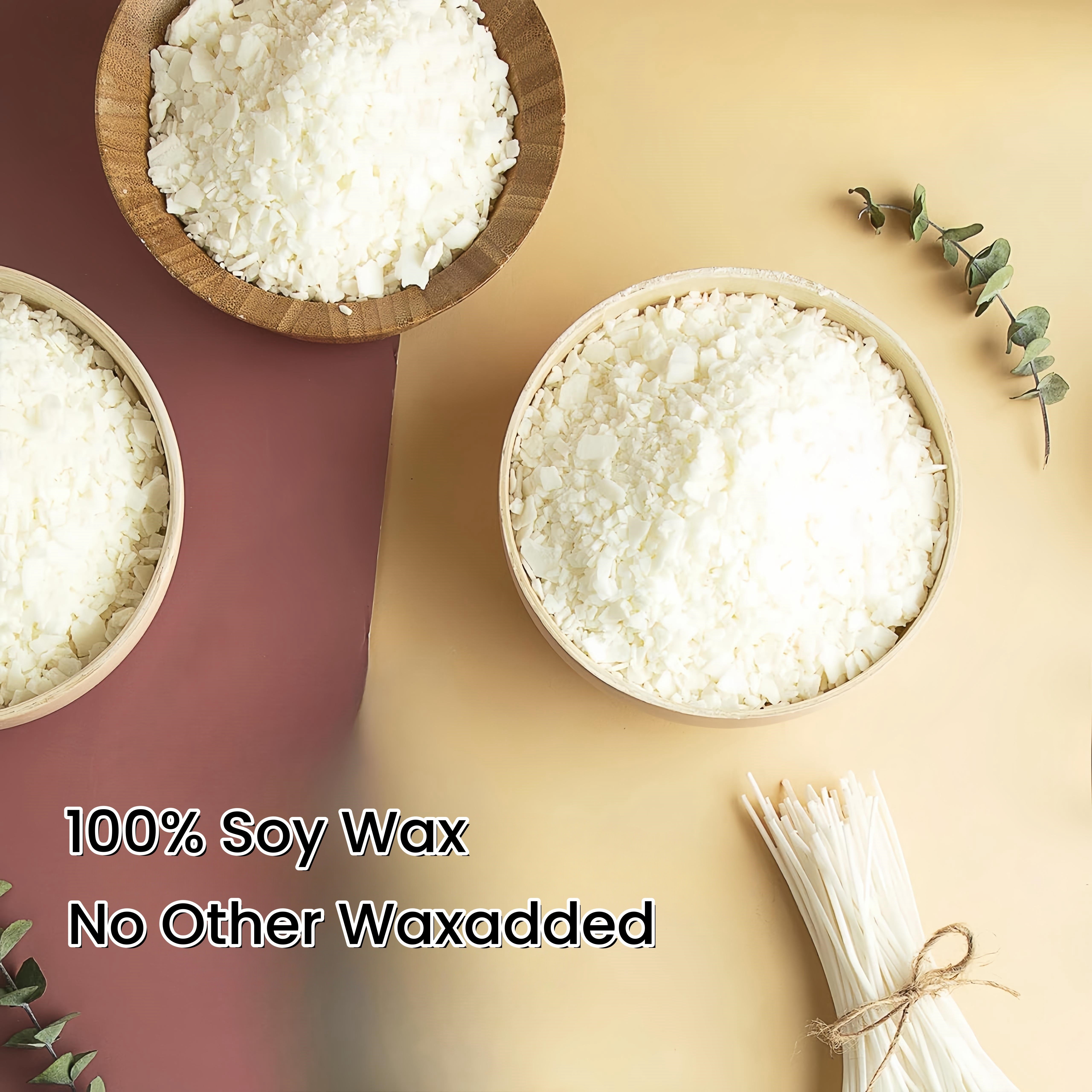 Set per la creazione di candele di soia – 453,59g/907,18g di cera di soia naturale, inclusi stoppini di cotone, pentolino per sciogliere e accessori