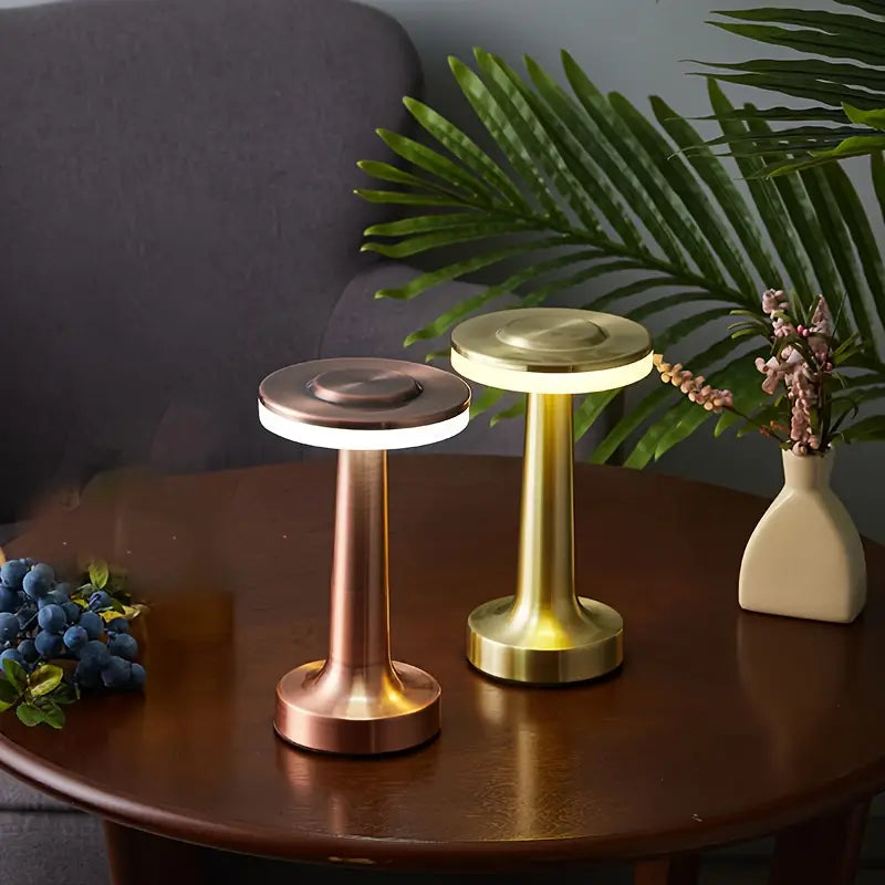 LumiDesign - Elegante lámpara de mesa portátil y recargable