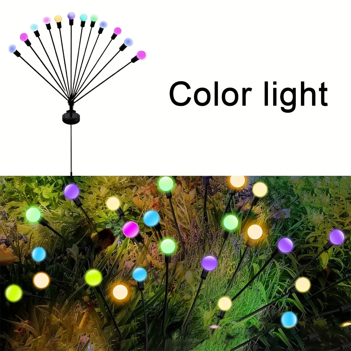 SolarFirefly - LED Garden Decoration Firefly Lights, Waterproof Outdoor Lighting