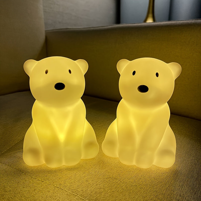 PolarGlow - Cartoon IJsbeer Nachtlampje met LED Uplight