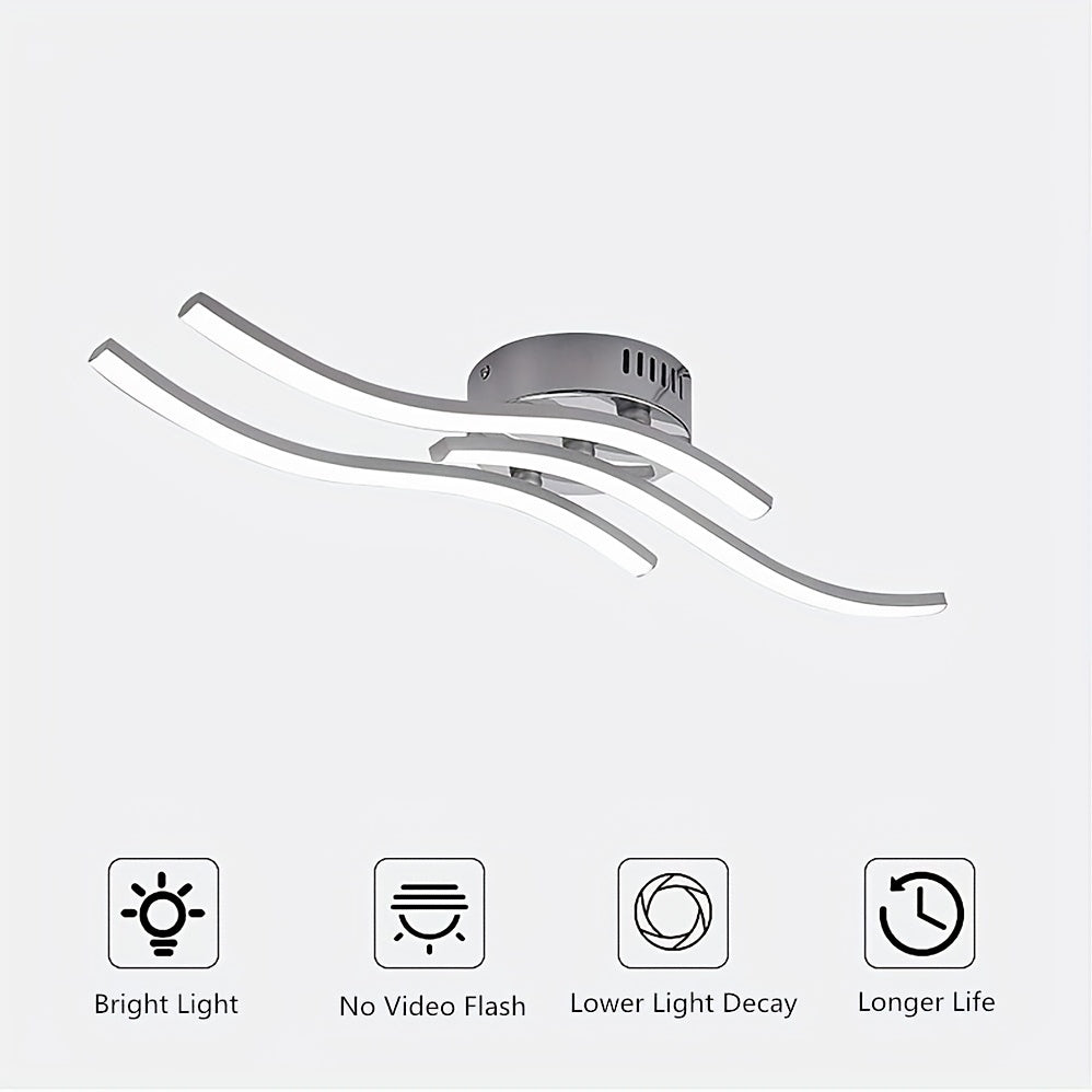 LumaCurve - Dimbare LED Plafondlamp met Elegant Curve Design