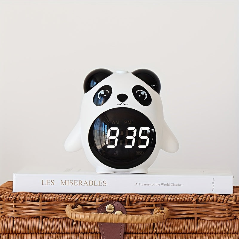 PandaGlow - Sveglia USB Ricaricabile con Display della Temperatura e Ombra