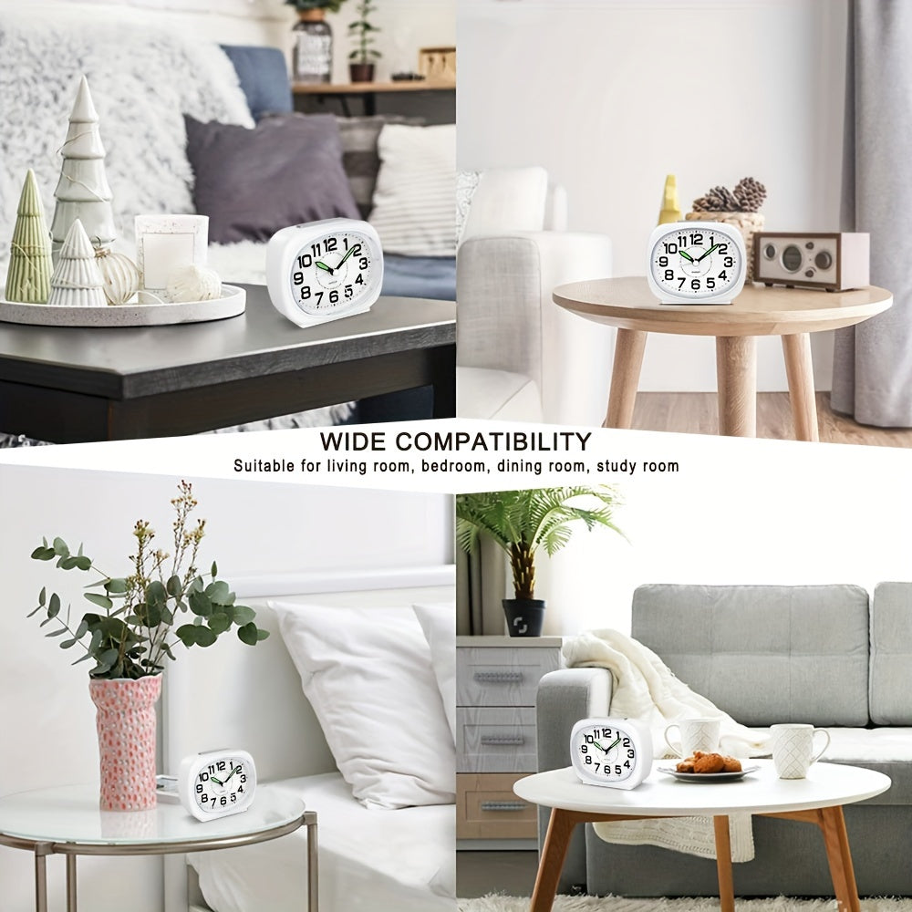 TravelTime - Despertador Silencioso Sem Tic-Tac com Luz Noturna