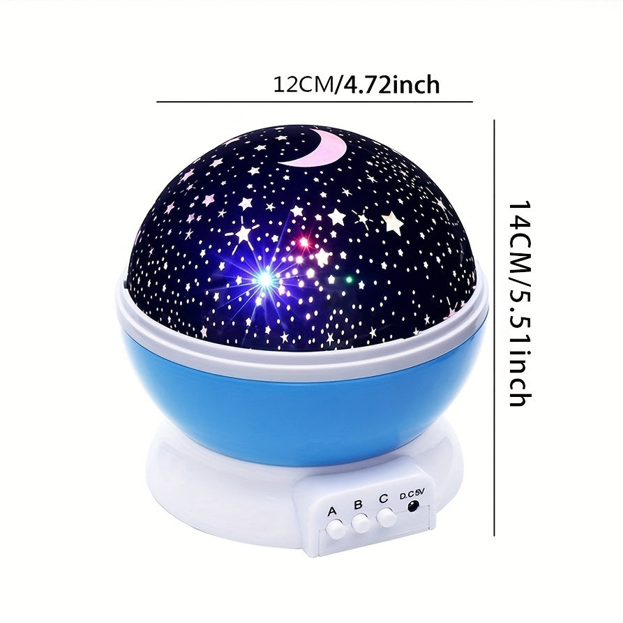 StarryDream - Lámpara de noche estrellada con 12 colores y rotación de 360°