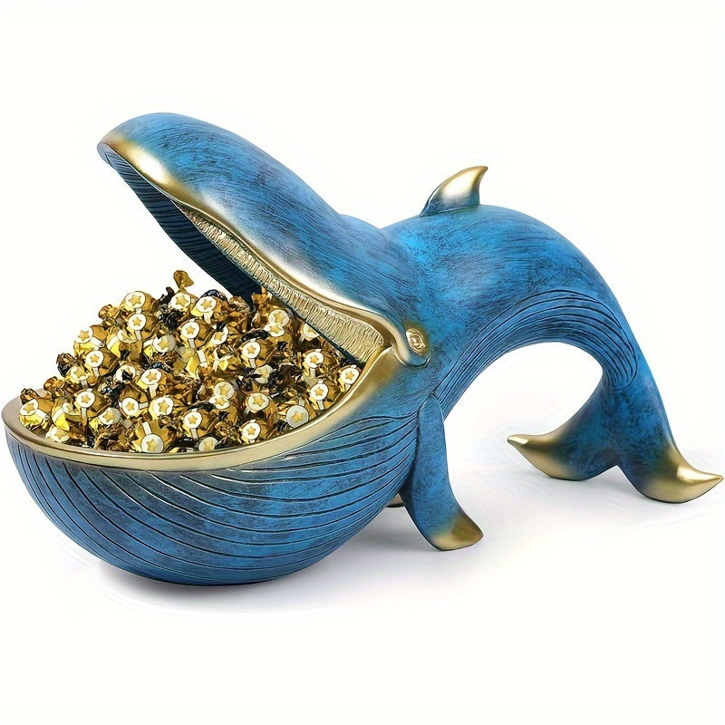 WhaleServe-Snoepbord - Hars Walvisbeeld voor Huisdecoratie