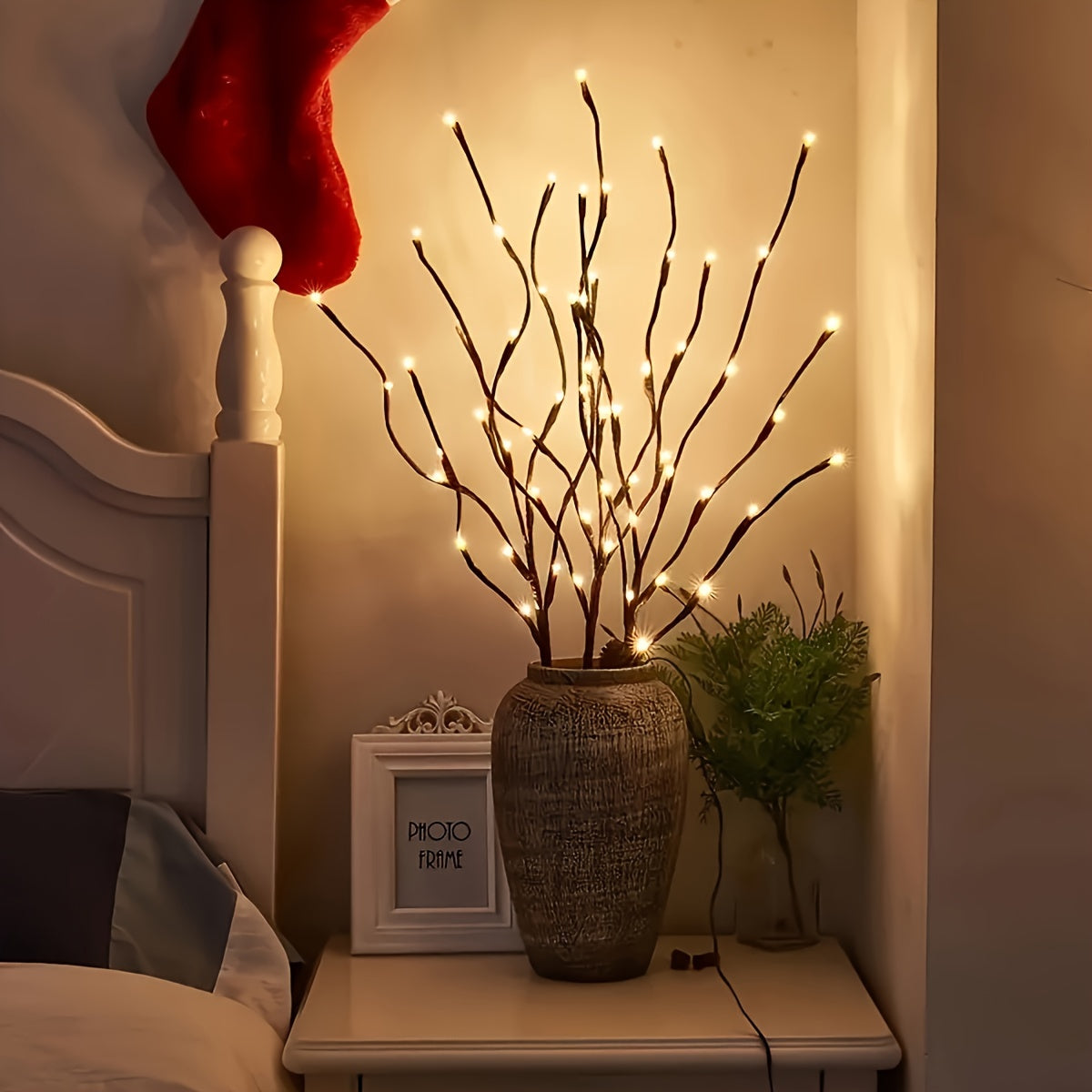 TwinkleBranch - 20 Lâmpadas LED para Tecto, Alimentadas a Pilhas, Iluminação Decorativa