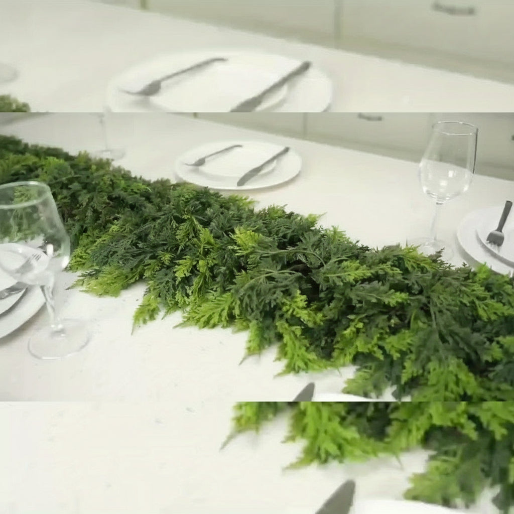 Kerstdecoratie Groene Slinger Kunst Groenblijvend Hangend Decor