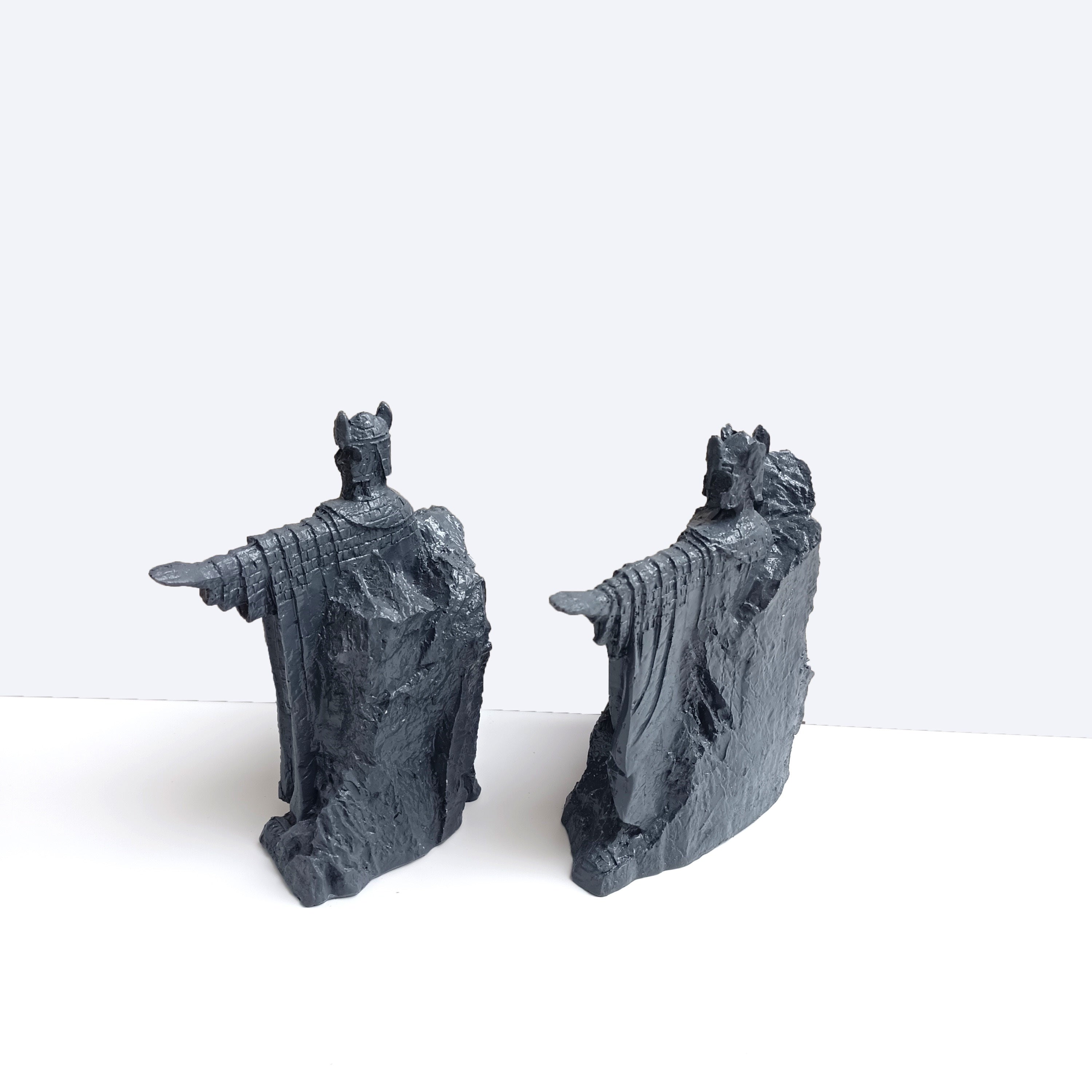 Scultura Fermalibri – Statua Vintage Multifunzionale in Resina per Scrivania, Scaffale e Decorazione