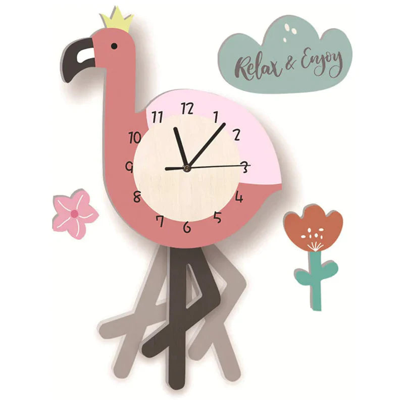 Orologio a pendolo per bambini con design di animali