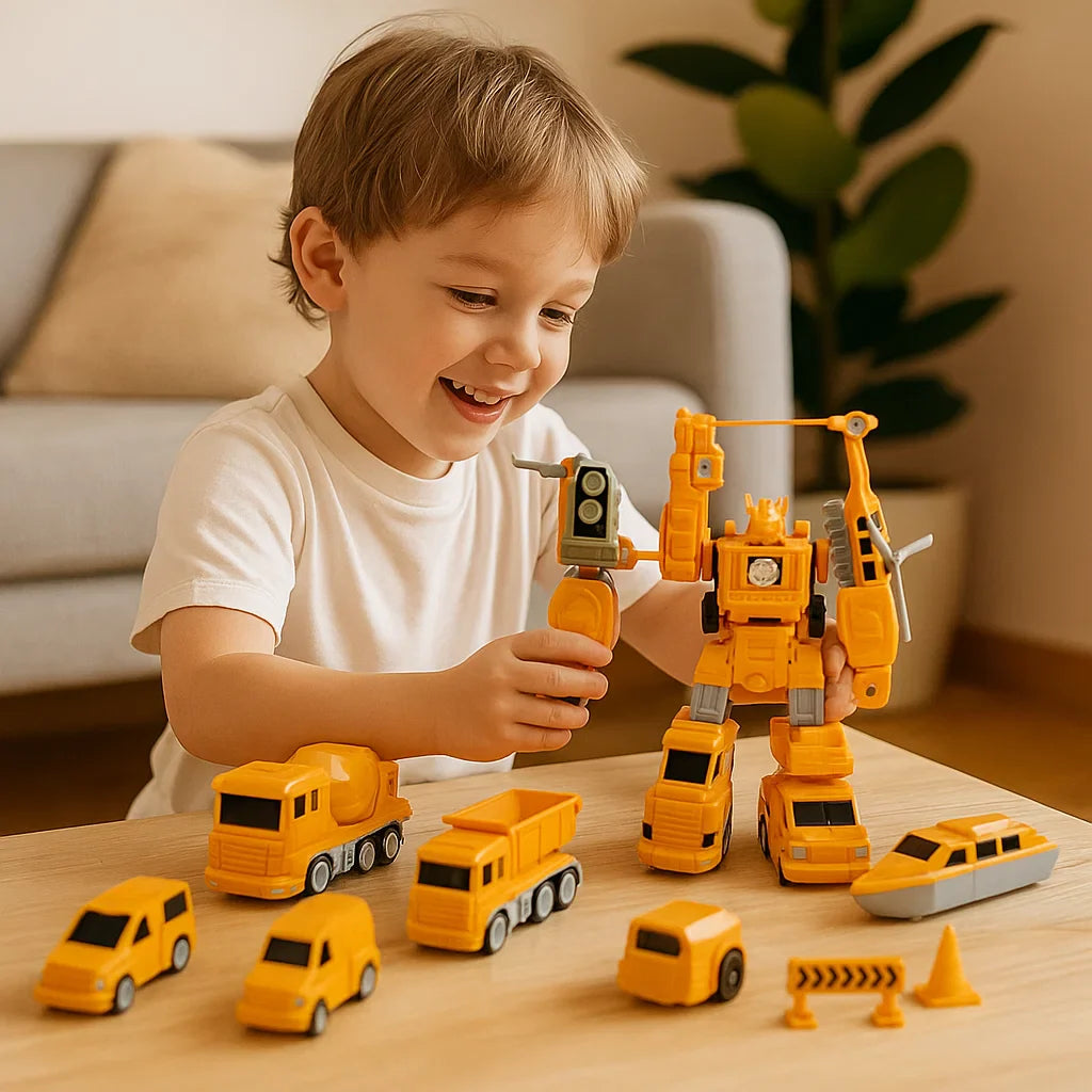 Magnetisch Bouwspeelgoed 2in1 Transformeerbaar Voertuig Robot