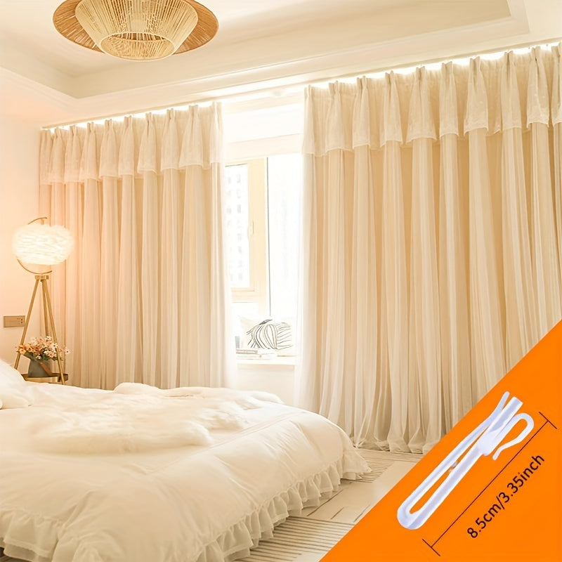 2 Pezzi Tende Oscuranti Stile Principessa Francese - Copertura per Finestre Privacy per Camera da Letto e Soggiorno