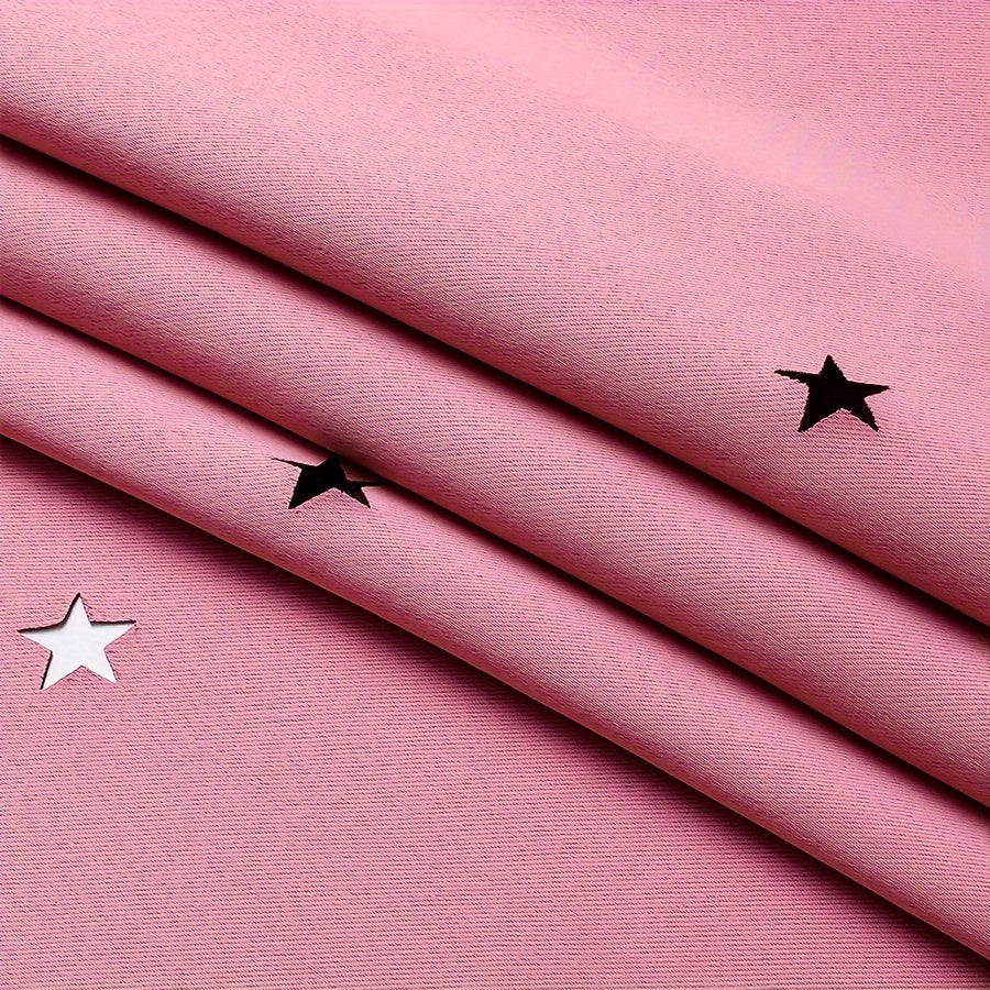 Juego de 2 piezas de cortinas dobles románticas de doble capa - Semi-opacas, protección de privacidad