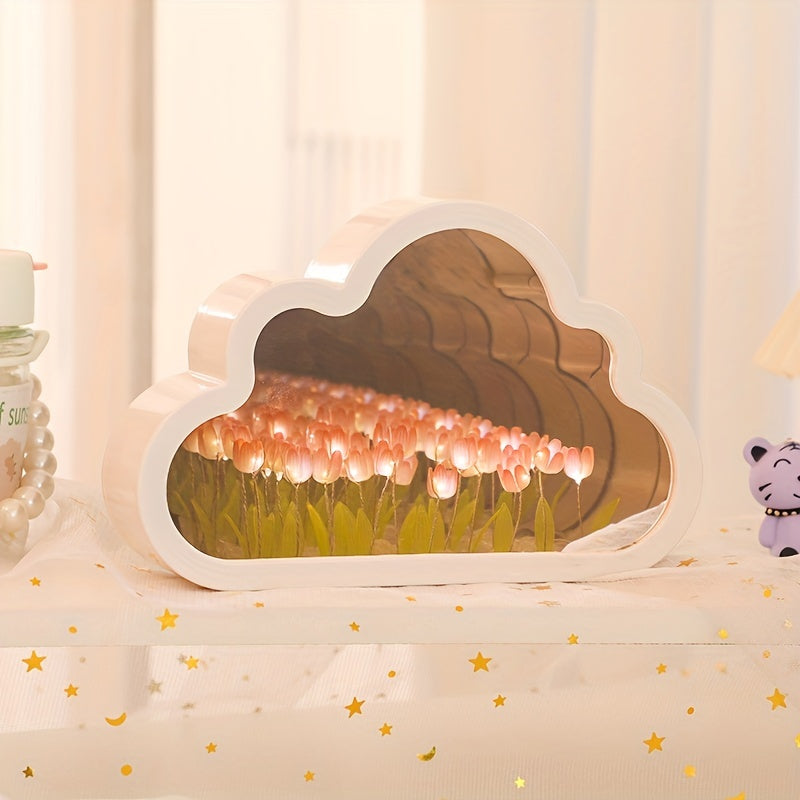 Lámpara de tulipán - Luz nocturna LED con diseño de flores