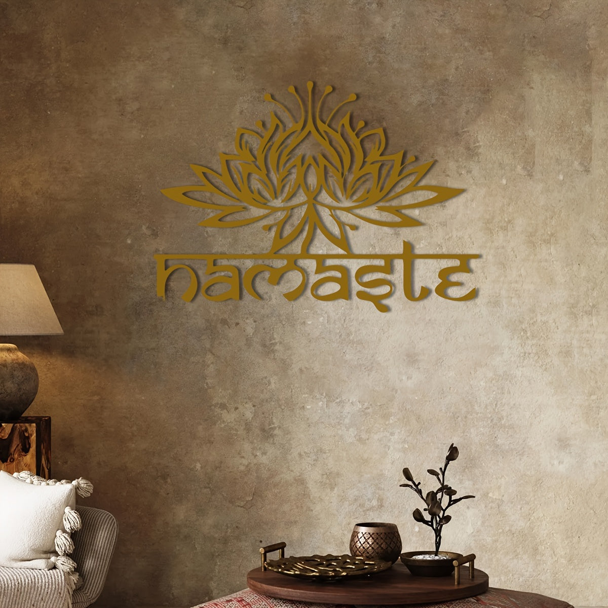 LotusDecor - IJzeren Lotus Bloem Wandkunst