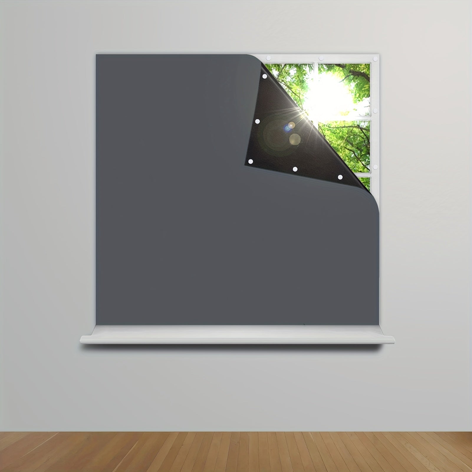 1 Pieza Cortinas Opacas - Persianas Opacas Portátiles, Cubierta de Ventanas para Dormitorio y Sala de Estar