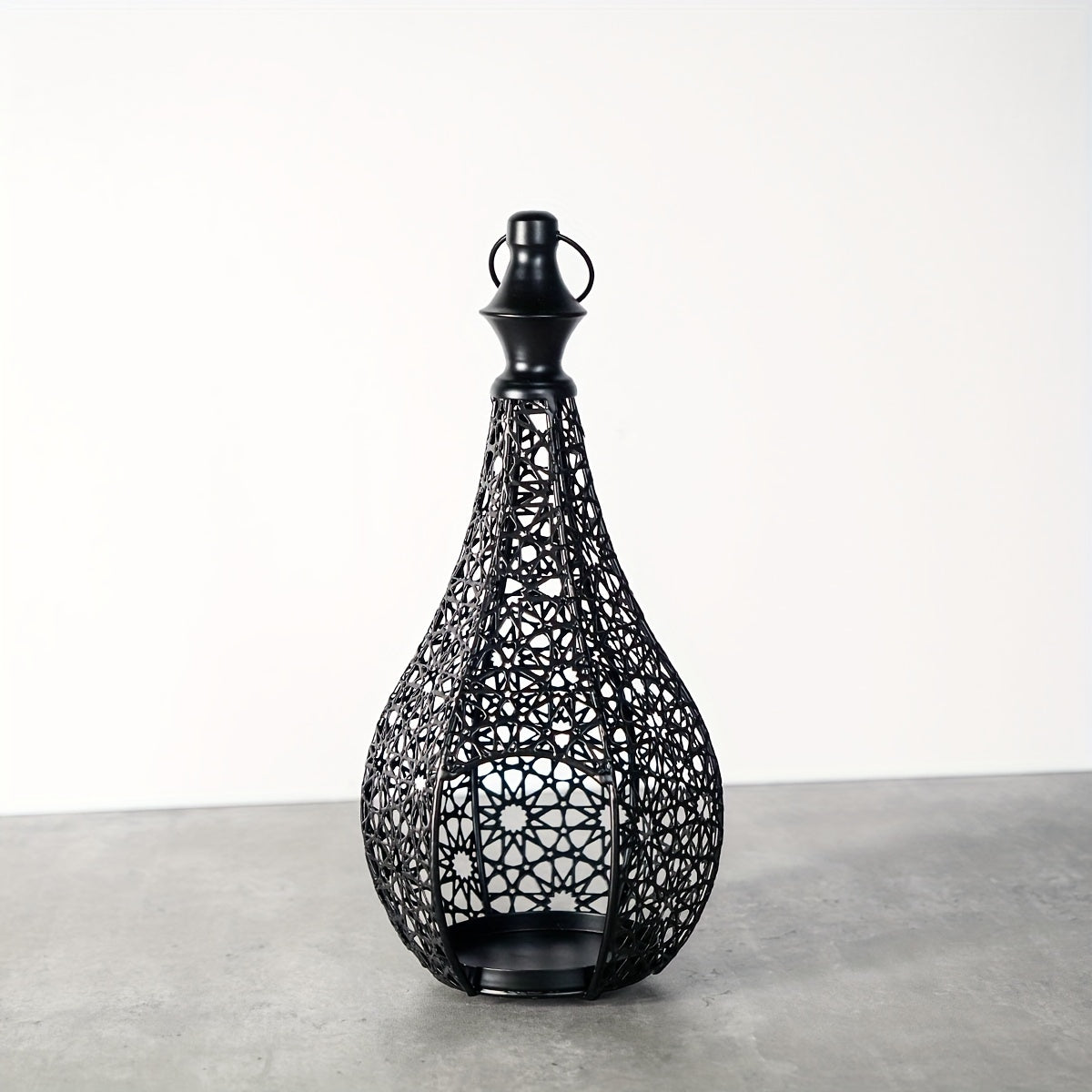 Marokkaanse metalen lantaarn kaarshouder