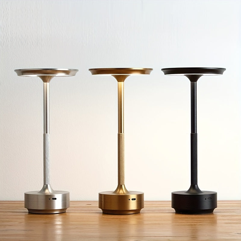 LumiTaf - Lámpara de mesa LED para dormitorio con USB y control táctil