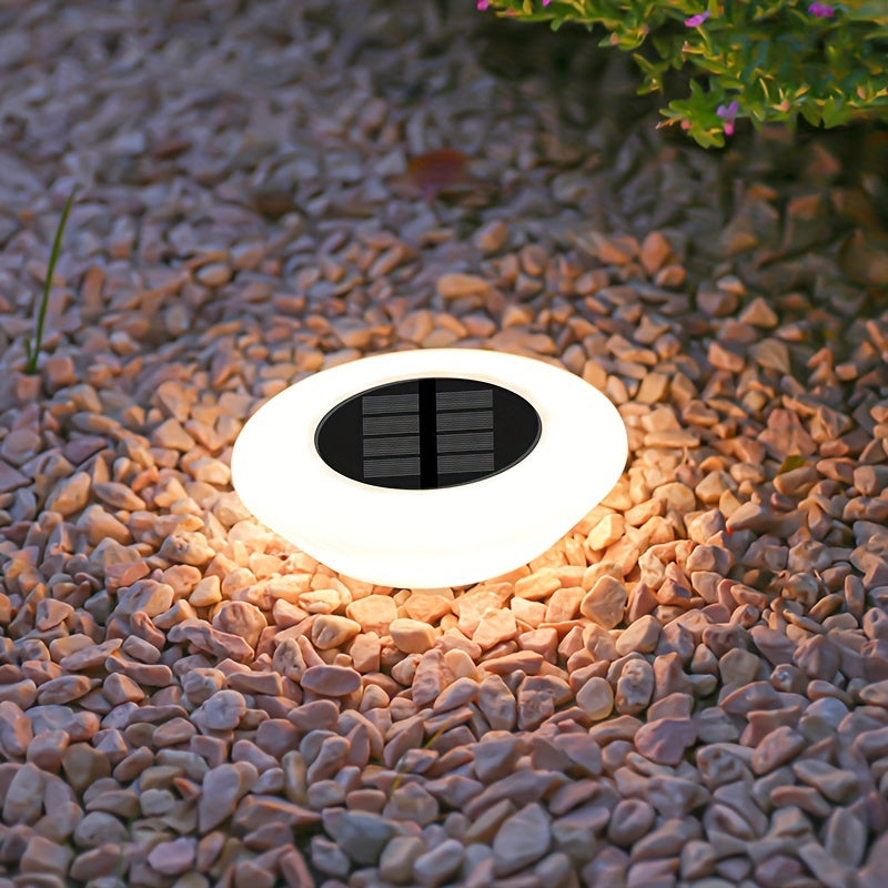 SolarLuxe - 4 Pieces Waterproof Solar Underground Lights for Garden and Landscape