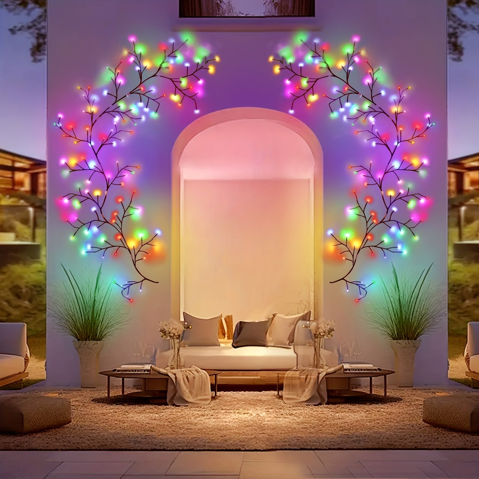 SolarWillow - 1.8m Flexible Solar String Light with Warm LED Lighting and 8 Modes