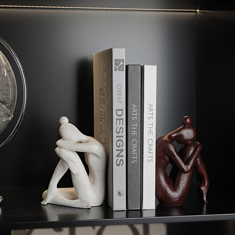AbstractSculpt - Supporti per Libri Moderni a Forma di Figura per Casa e Ufficio