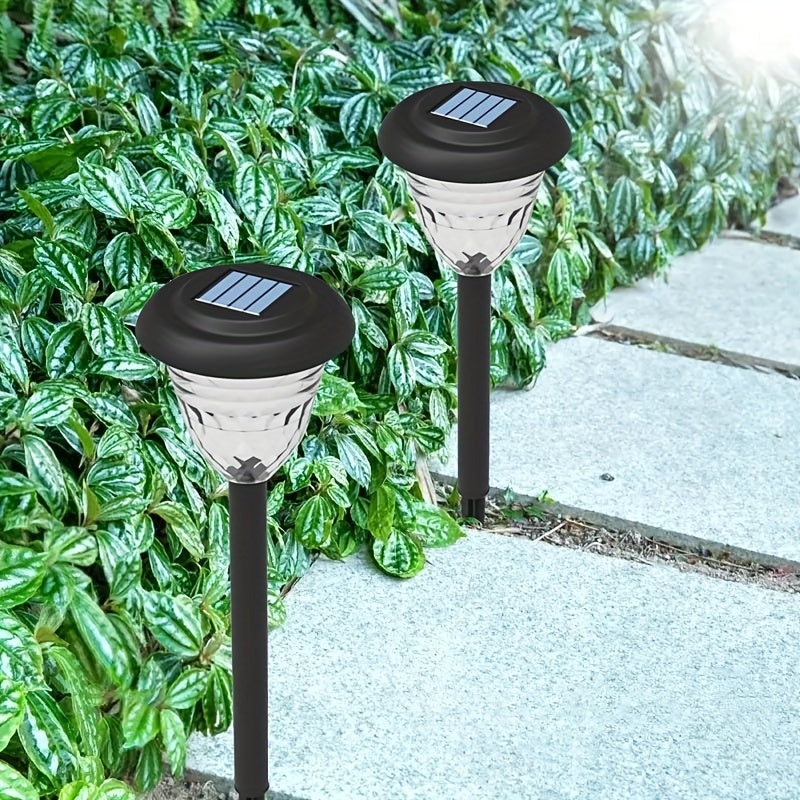 SolarGlow - 4 Pieces Solar Garden Lamps with 7 Color Gradient for Outdoor Use